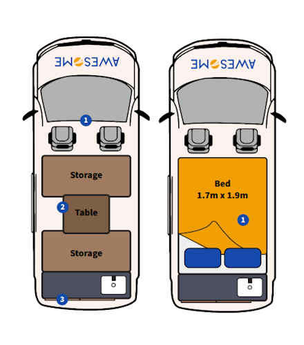 Day and Night Floor Plan