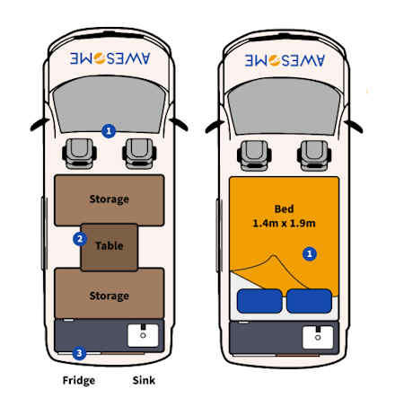 Day and Night Floor Plan