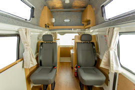Cozy seats of Endeavour Campervan from Hippie Campers