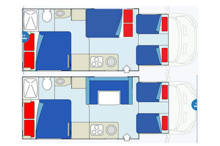 Day and Night Floor Plan