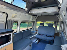 Tasmania Campers 4+1 Berth Trail Finder Interior forward shot