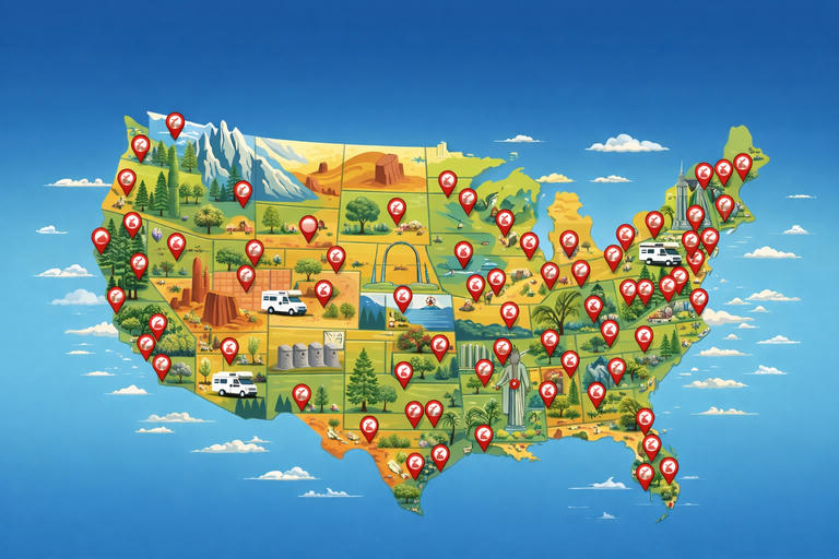 129 Cruise America Locations Across the United States