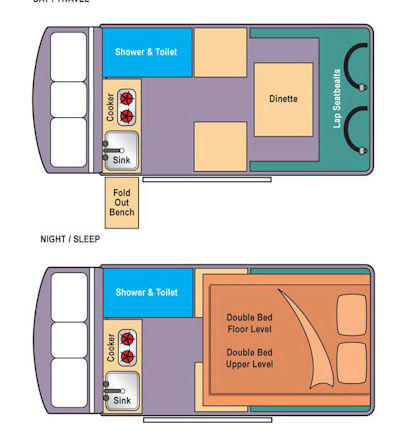 Day and Night Floor Plan
