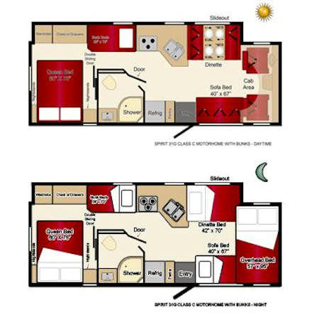 Day and Night Floor Plan