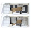 6 Berth Deluxe layout
