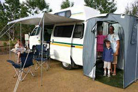 Tasmania Campers - Trail Finder Tent and Awning view