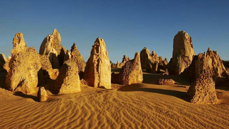 The Pinnacles are one of the highlights of the massive road trip from Perth to Darwin
