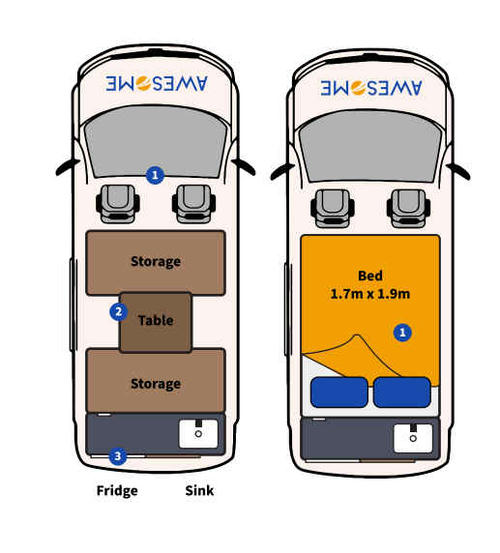 Day and Night Floor Plan