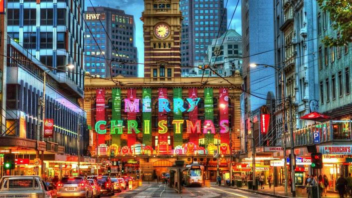 Christmas spirit sweeps over Melbourne