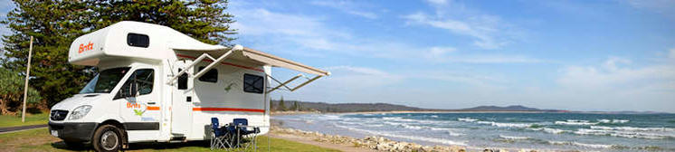 Choosing to park at a designated camping ground is the best option with a campervan