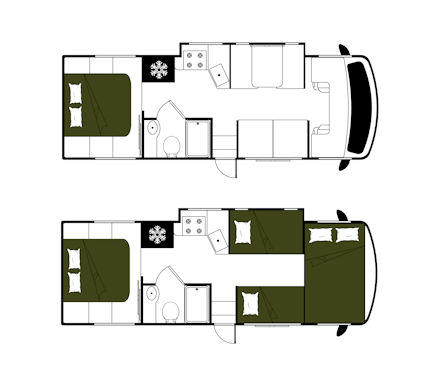 Day and Night Floor Plan